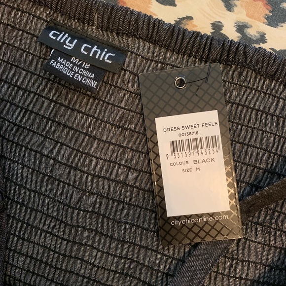 City chic sweet feel lace up chambray swing dress - Picture 5 of 5